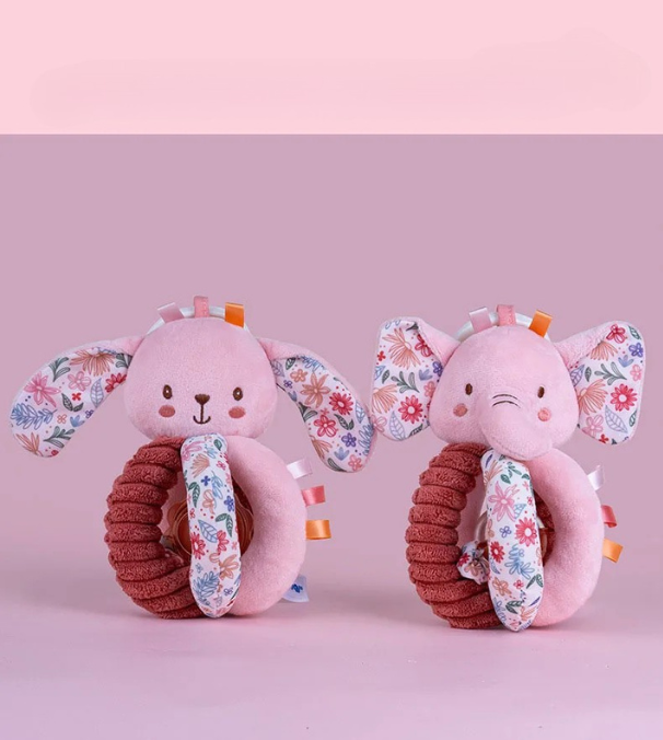 Chocalho com argola e guizo – A coelhinha Lili