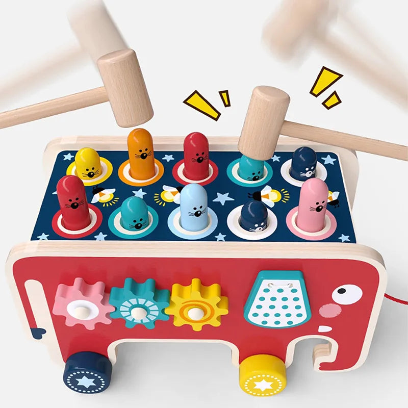 Autocarro Toupeira – Jogo de Martelar com Engrenagens