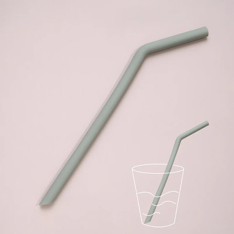 Palhinhas Reutilizáveis em Silicone – Cores Suaves