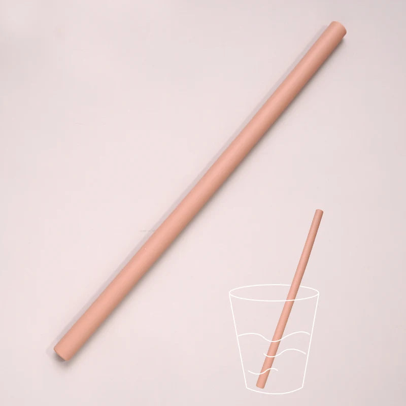Palhinhas Reutilizáveis em Silicone – Cores Suaves