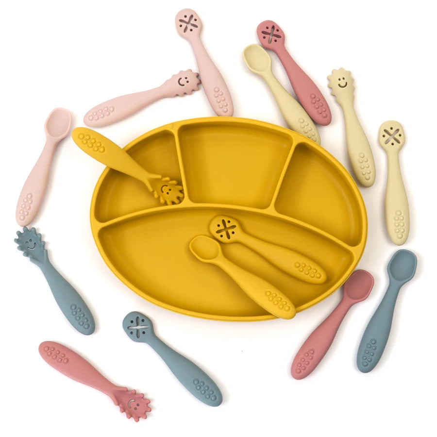 Conjunto de Colheres em Silicone Alimentar