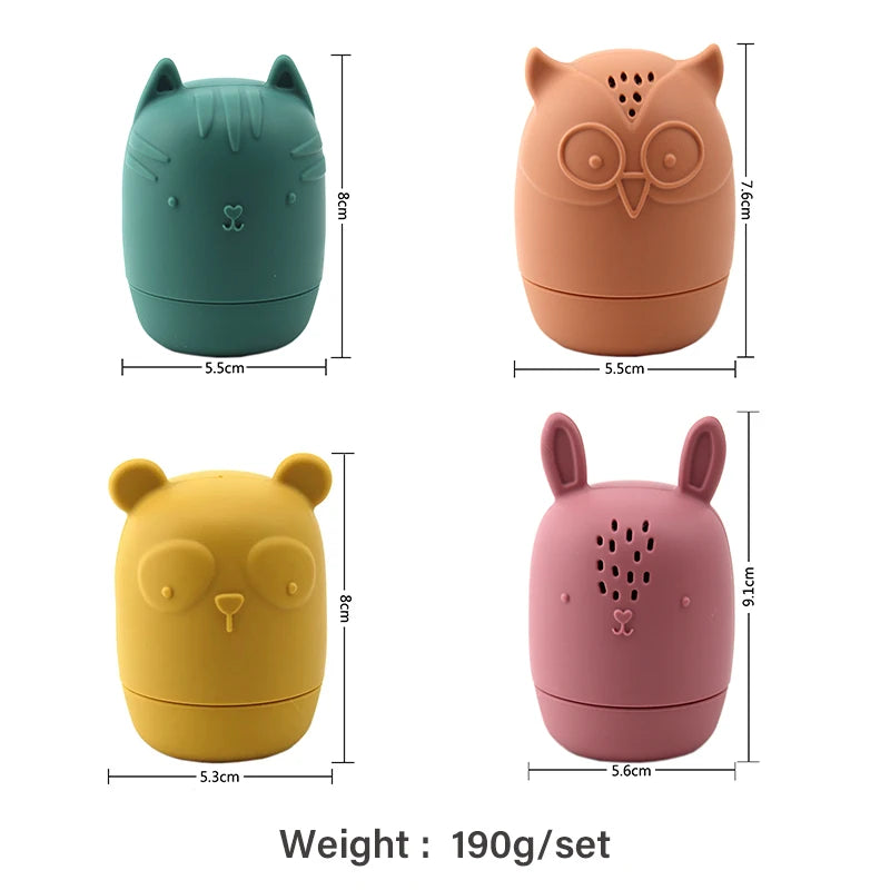 Brinquedo de Banho em Silicone - Animais Divertidos