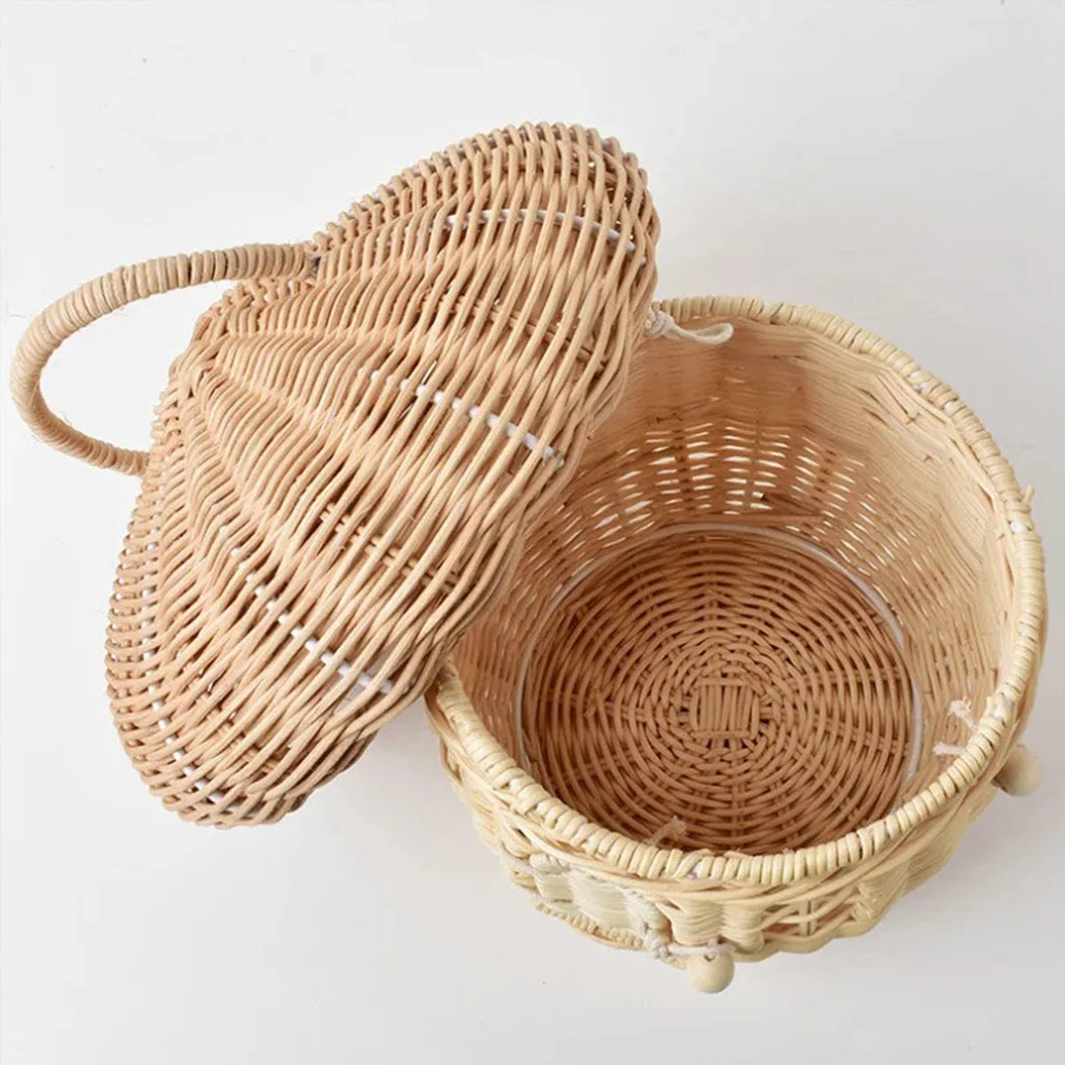 Cesta Cogumelo em Vime – Feita à Mão
