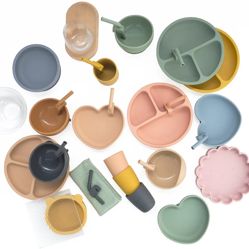 Palhinha de Silicone Alimentar Ajustável e Dobrável