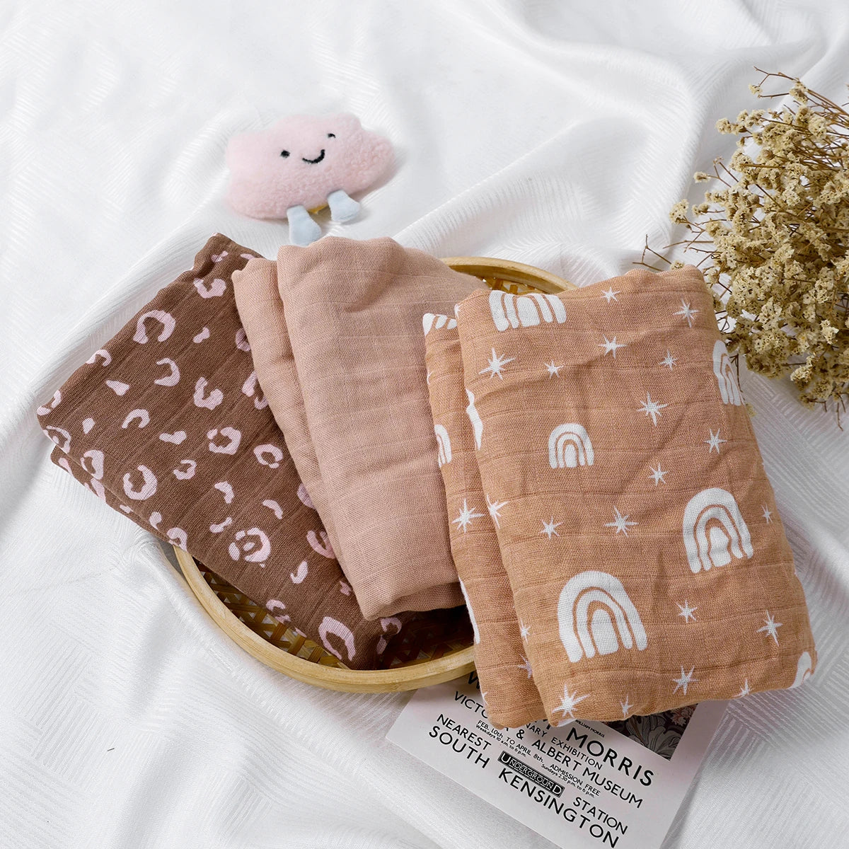 Swaddle muselina – Conjunto 3 peças