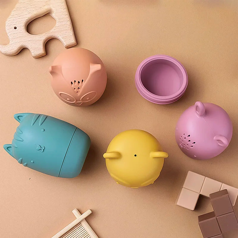 Brinquedo de Banho em Silicone - Animais Divertidos