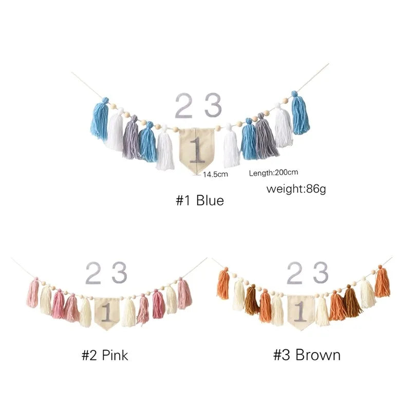 Let's Make – Conjunto de festa de aniversário com coroa, varinha mágica e faixa Tassel