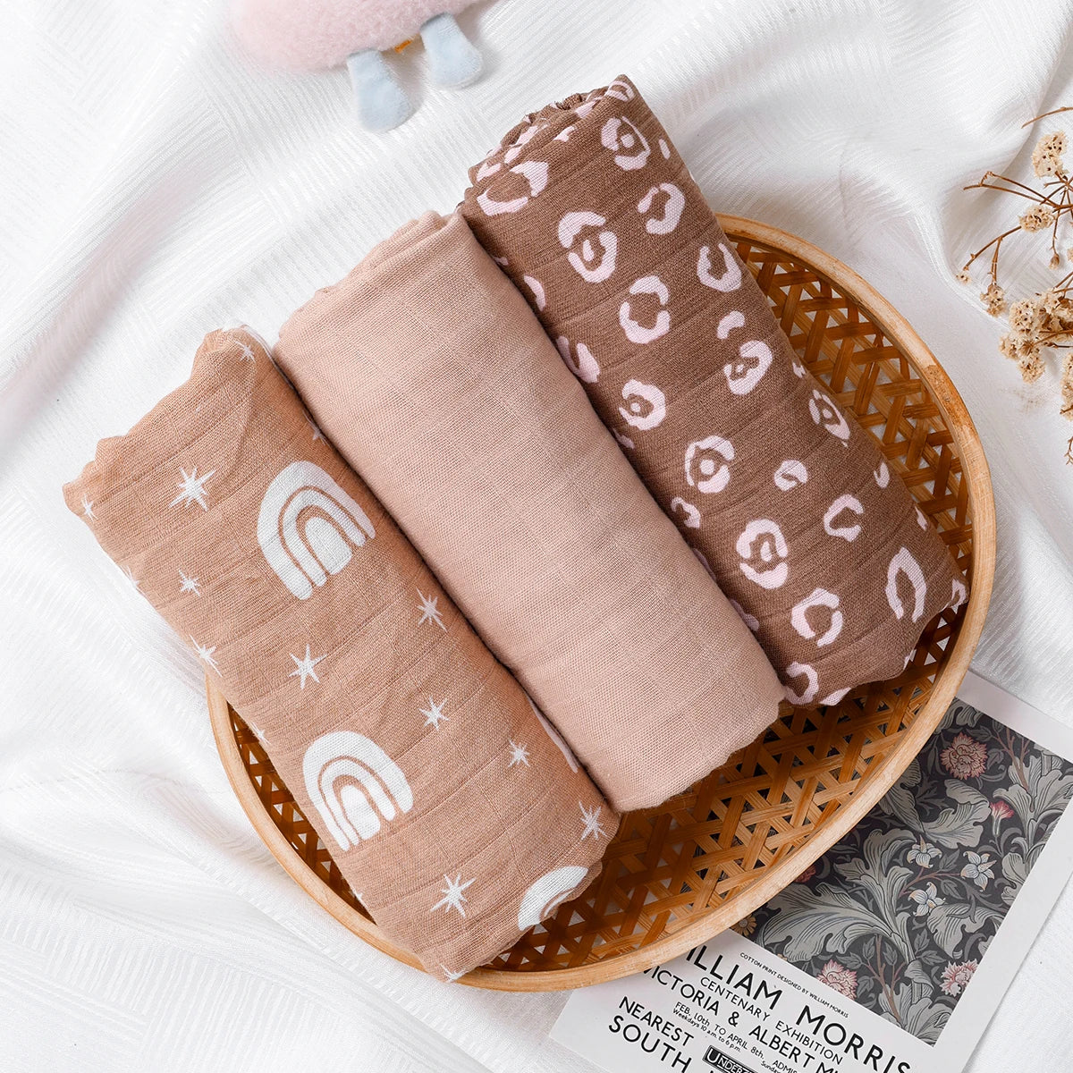 Swaddle muselina – Conjunto 3 peças