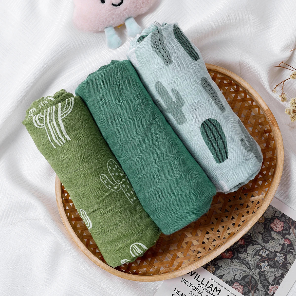 Swaddle muselina – Conjunto 3 peças