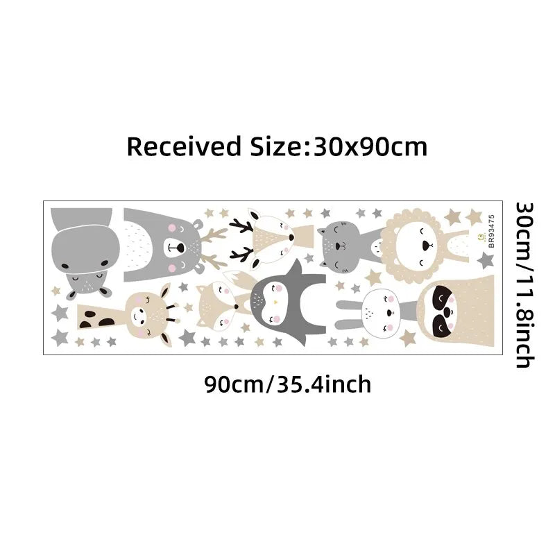 Stickers - Forest animals and stars