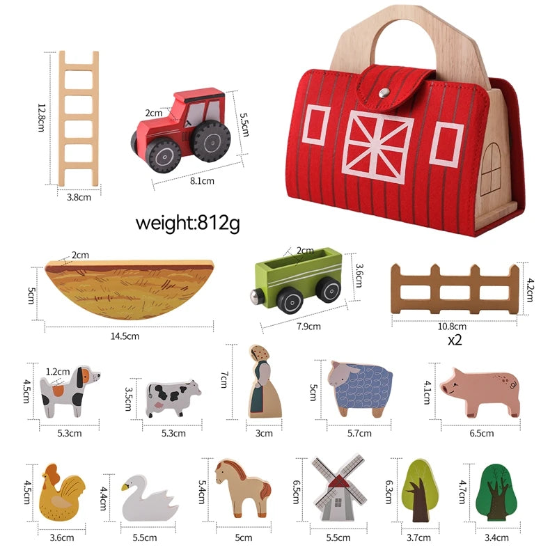 Tiny Farm - cenário educativo em madeira