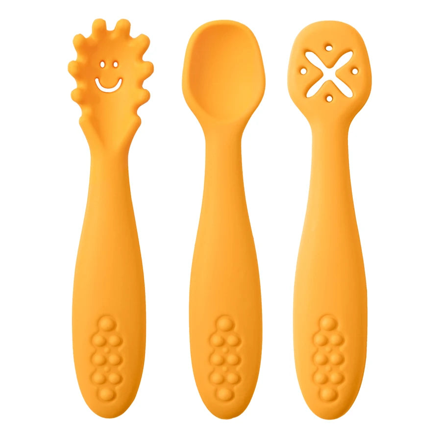 Conjunto de Colheres em Silicone Alimentar