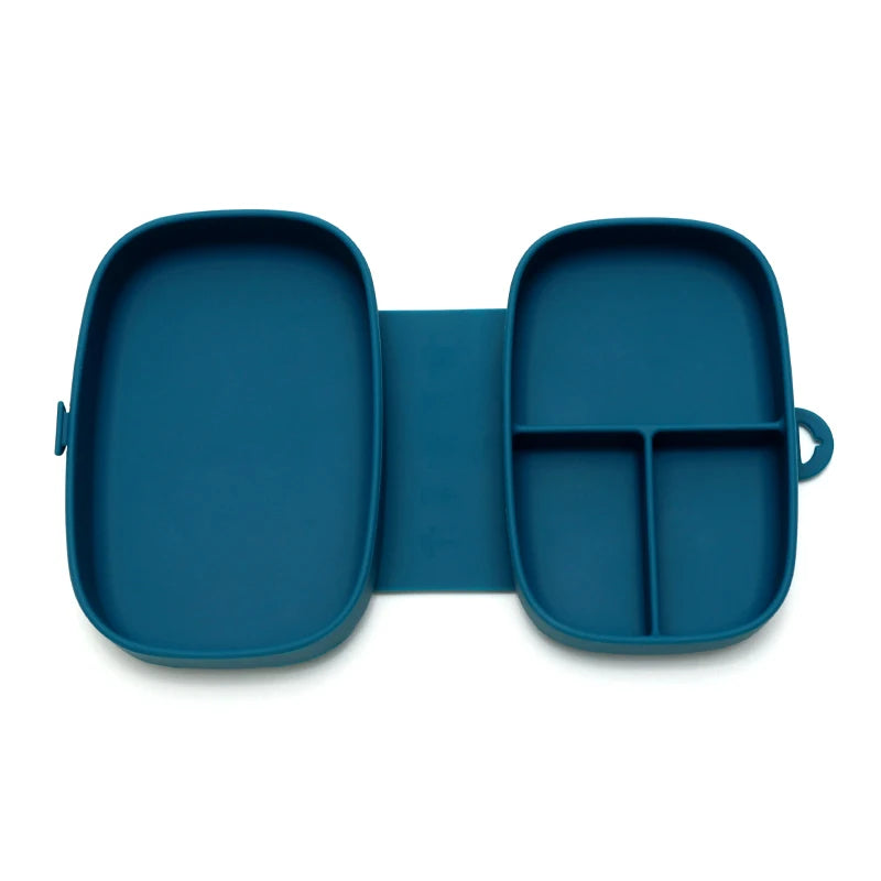 Lancheira Infantil em Silicone com Tampa Hermética – 3 Divisórias