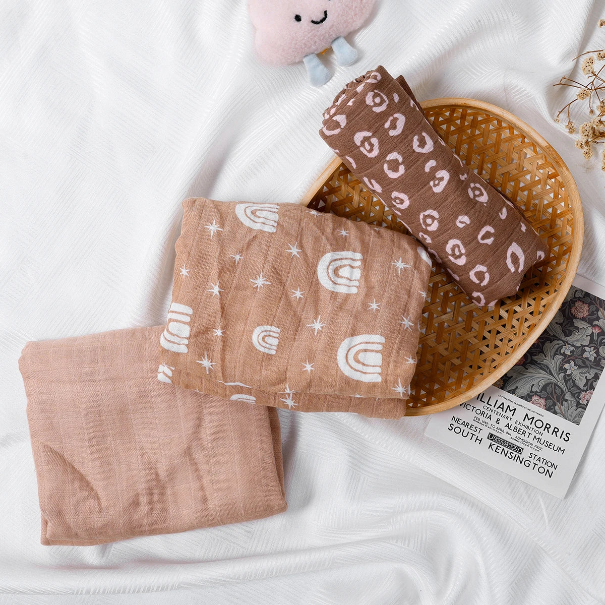 Swaddle muselina – Conjunto 3 peças