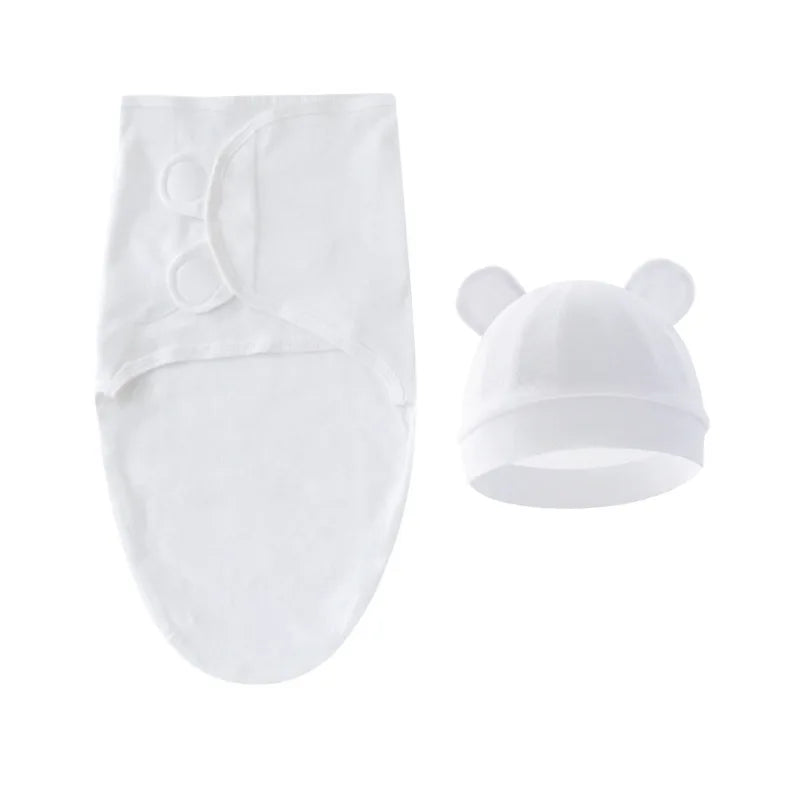 Swaddle ajustável com gorro – Conjunto para recém-nascidos