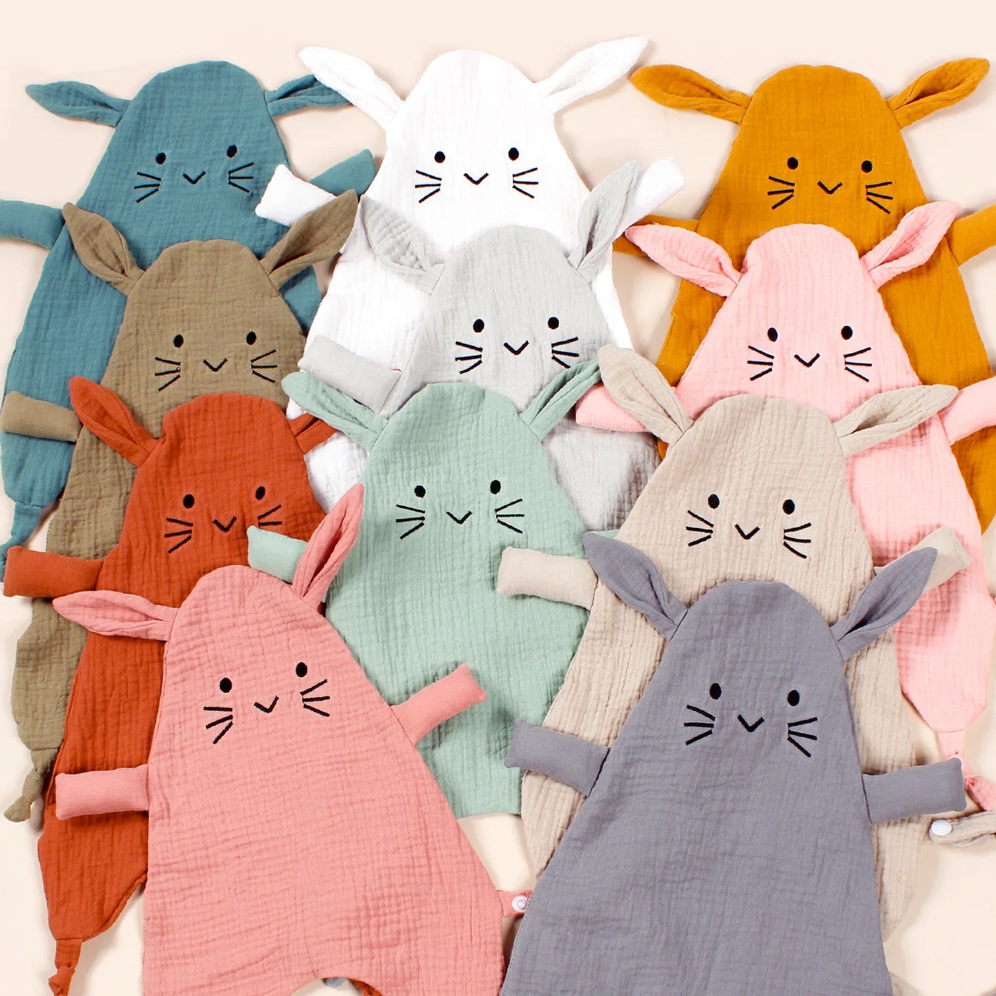 Doudou de Algodão com Prende-Chupetas