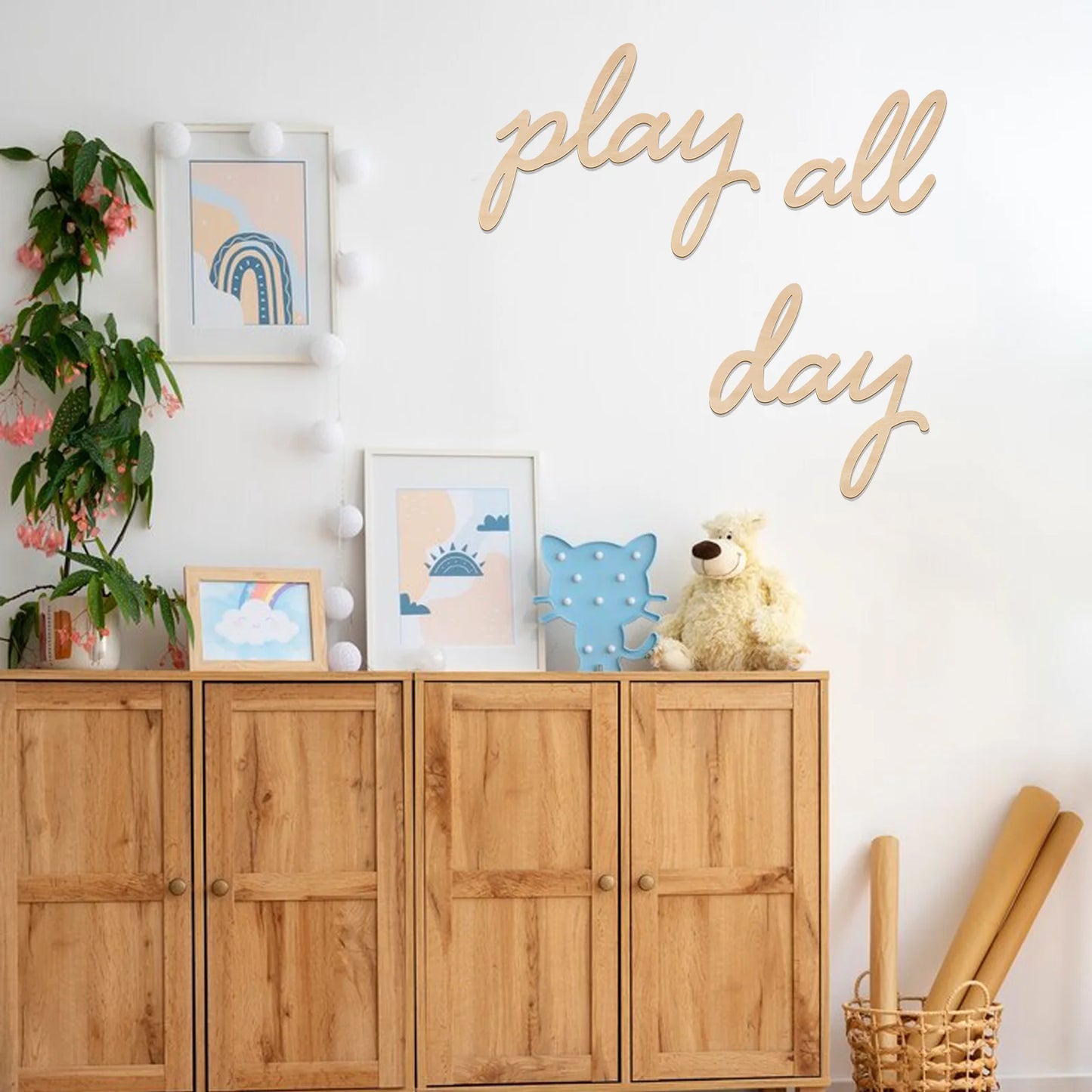 Play All Day - lettering madeira