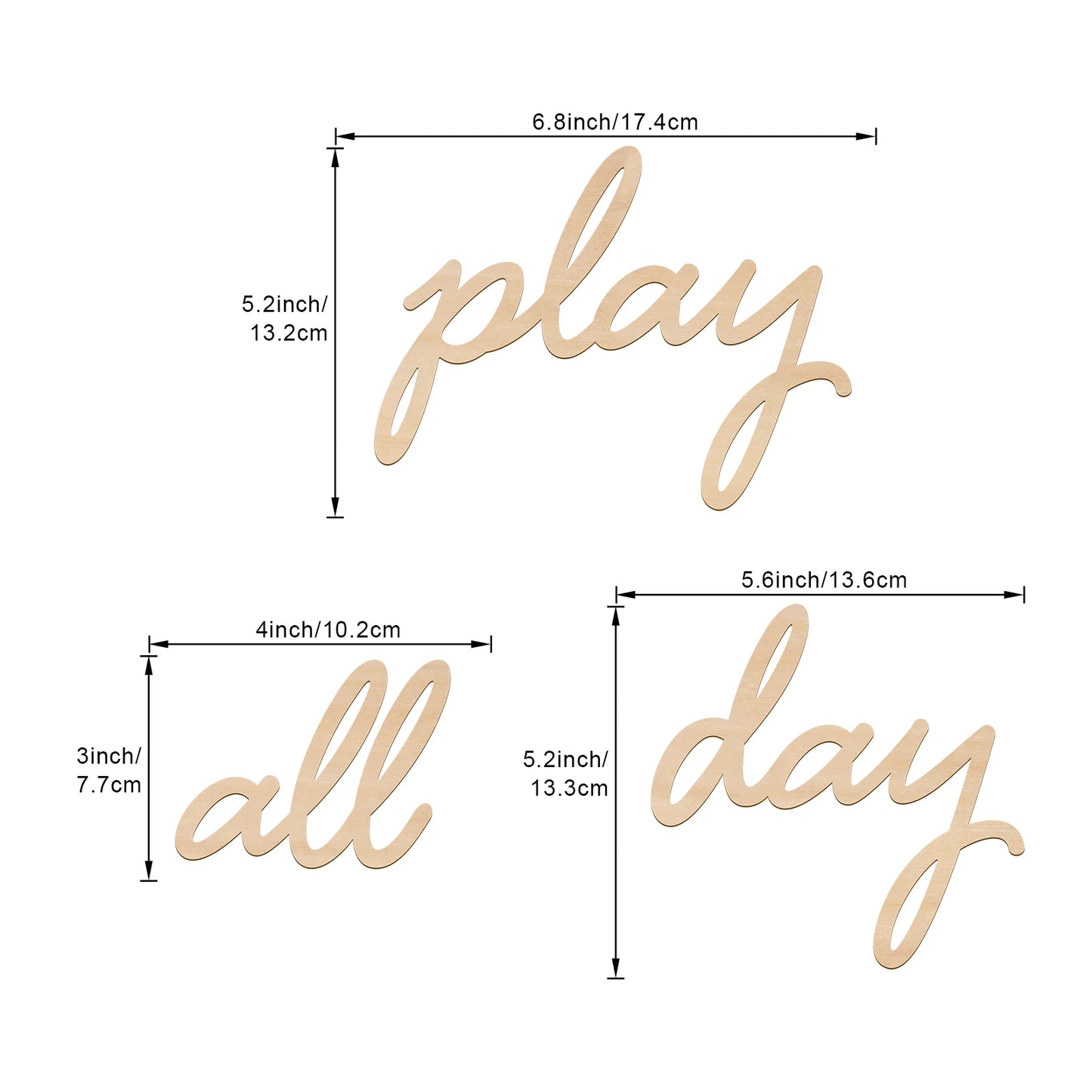 Play All Day - lettering madeira