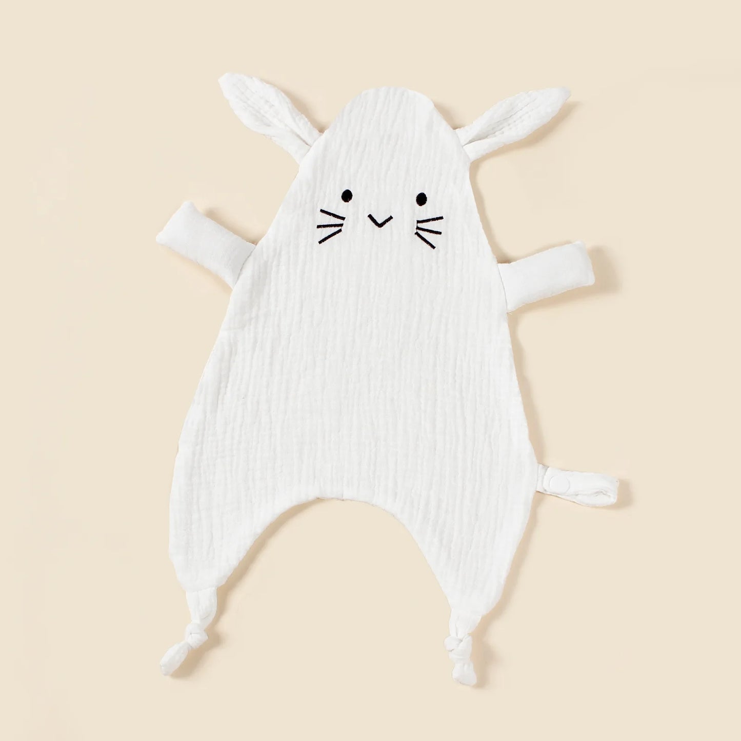 Doudou de Algodão com Prende-Chupetas