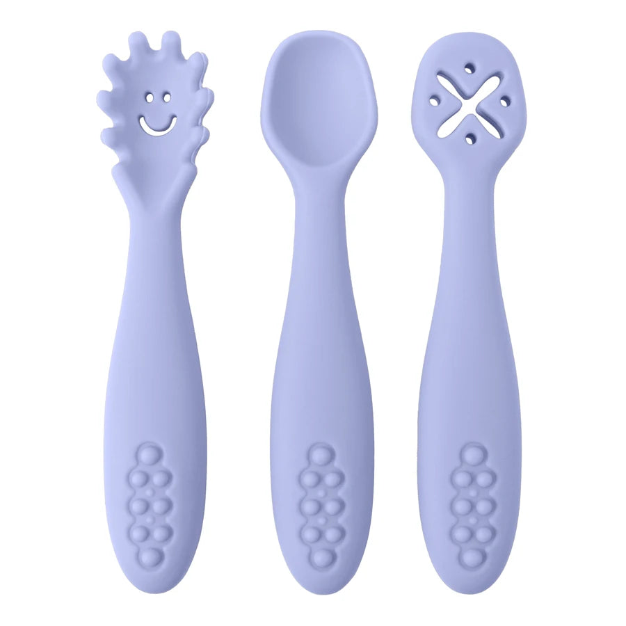Conjunto de Colheres em Silicone Alimentar