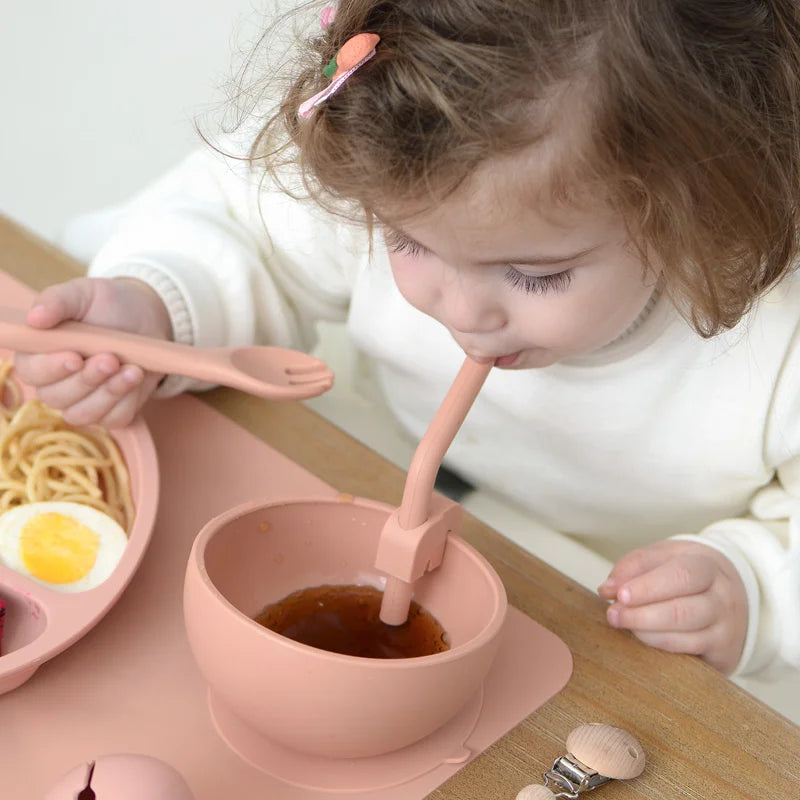 Palhinha de Silicone Alimentar Ajustável e Dobrável