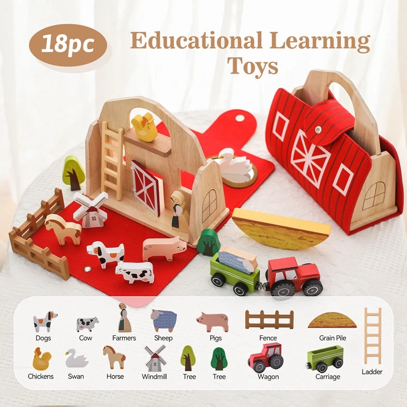 Tiny Farm - cenário educativo em madeira