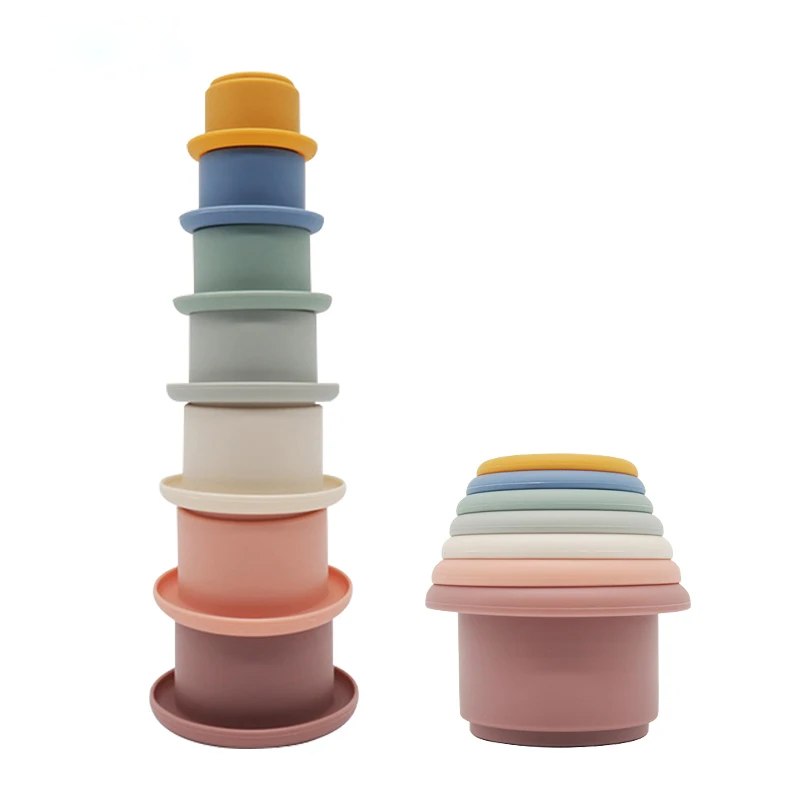 Stackable Silicone Baby Cups