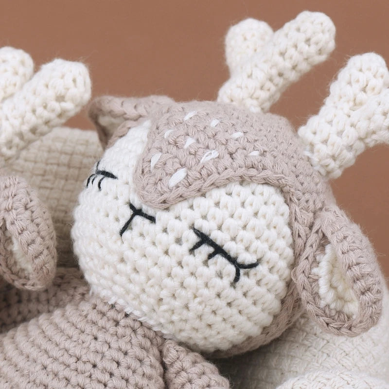 Crochet Deer – 15.5cm handmade doll for babies