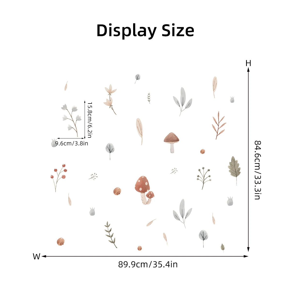 Decorative stickers - Mushrooms