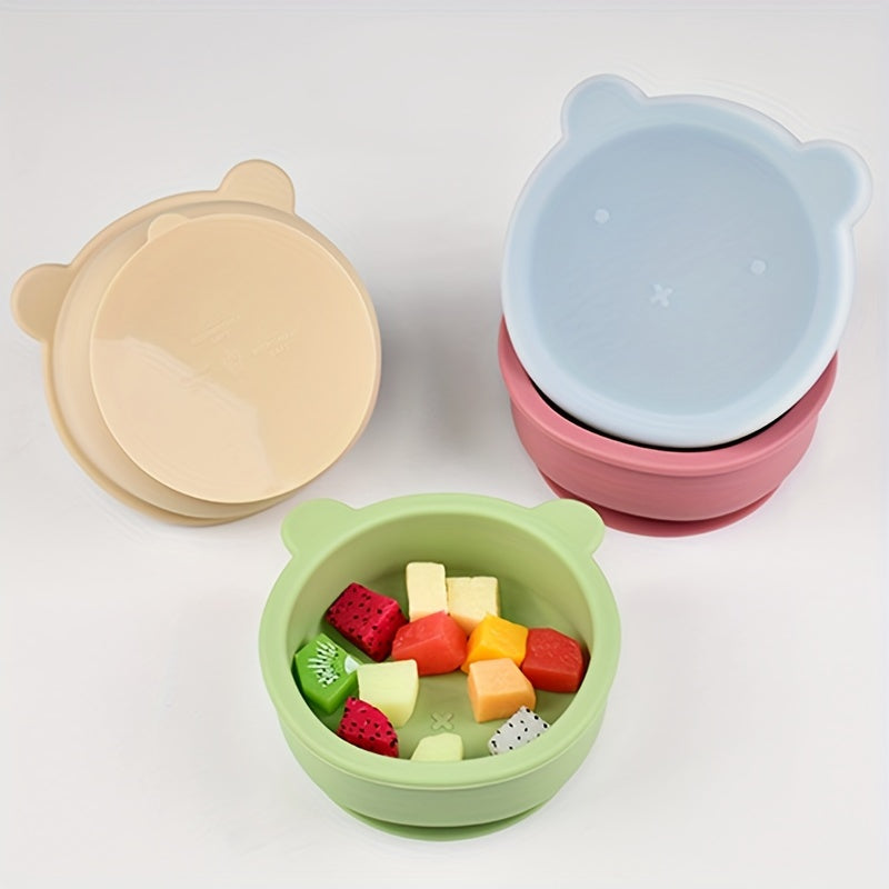 Taça de Silicone Bear com Tampa Hermética
