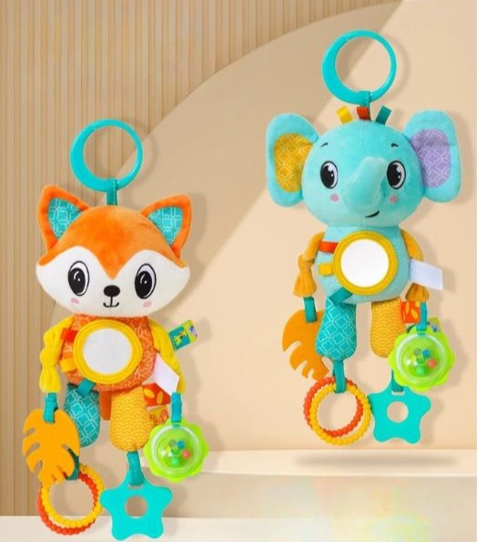 Raposinha Rítmica - Brinquedo interativo com mordedores e espelho