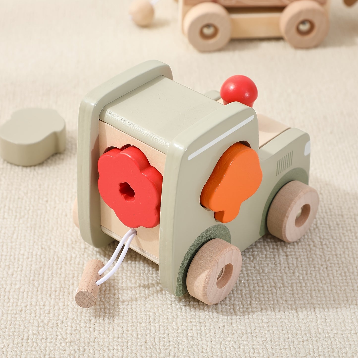 Camião de Madeira com Reboques e Formas Didácticas