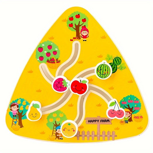 Labirinto Educativo em Madeira - Frutinhas Felizes