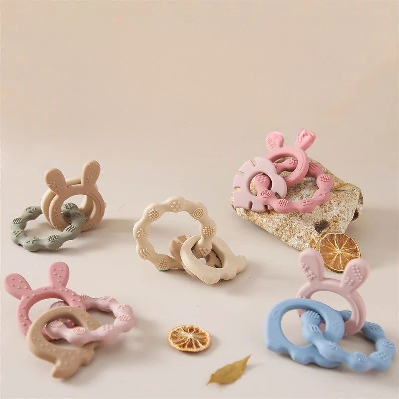 Conjunto de mordedores em silicone