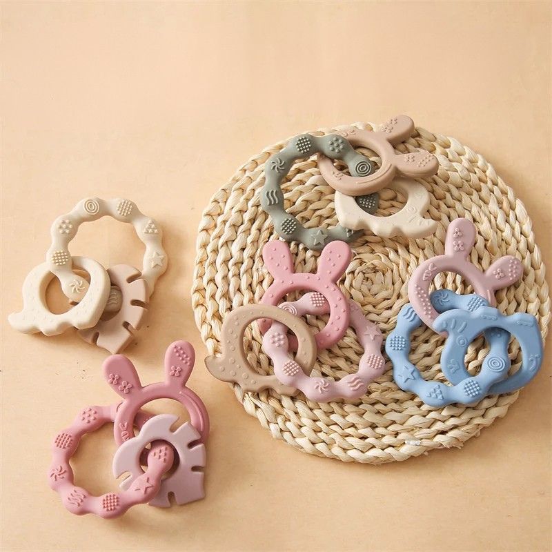 Conjunto de mordedores em silicone