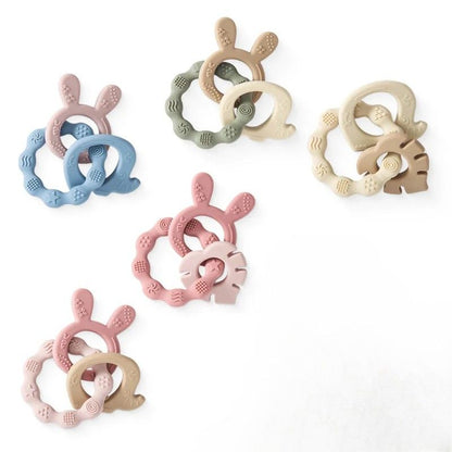 Conjunto de mordedores em silicone