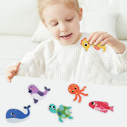 Ocean Puzzle – Conjunto 6-em-1 de quebra-cabeças