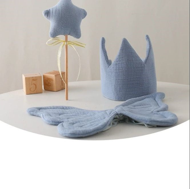 Conjunto Butterfly - Asas de Borboleta, Coroa e Varinha Mágica