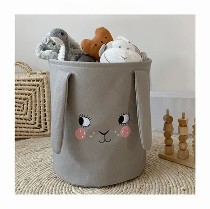Cestos de arrumação com animais – organizadores dobráveis em tecido