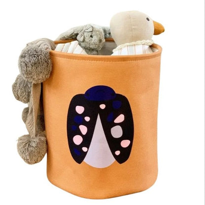 Cestos de arrumação com animais – organizadores dobráveis em tecido