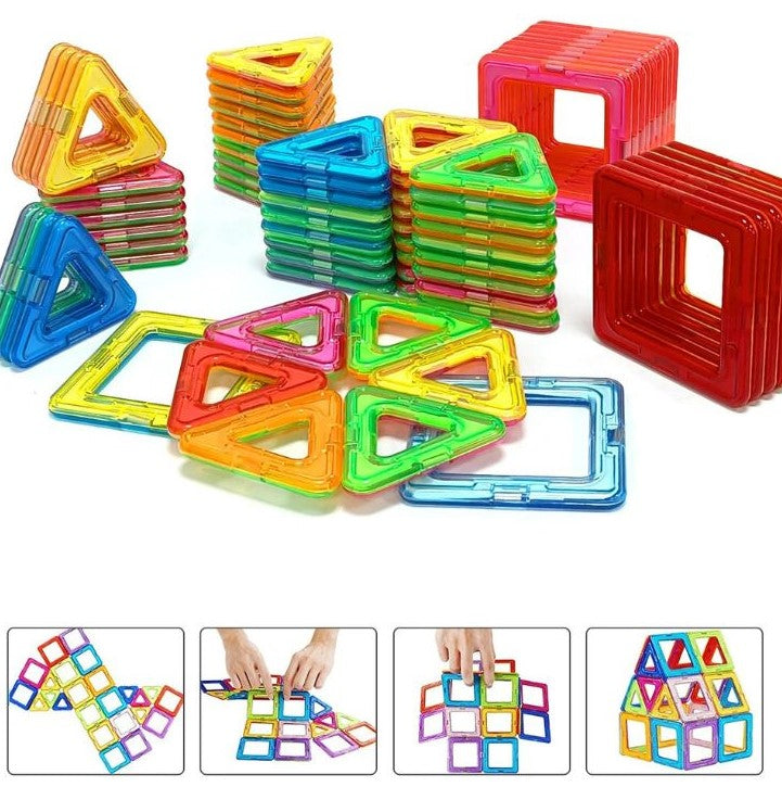Blocos magnéticos de construção – Aprendizagem criativa em 3D