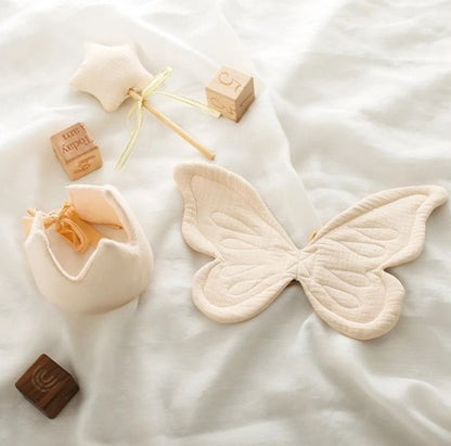 Conjunto Butterfly - Asas de Borboleta, Coroa e Varinha Mágica