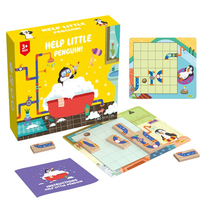 Help Little Penguin - Jogo de Tabuleiro Educativo