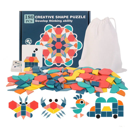 Formas & Fantasia – Puzzle Criativo com Peças Geométricas