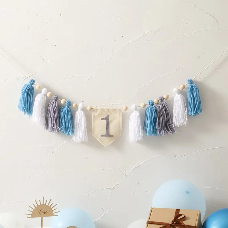 Let's Make – Conjunto de festa de aniversário com coroa, varinha mágica e faixa Tassel