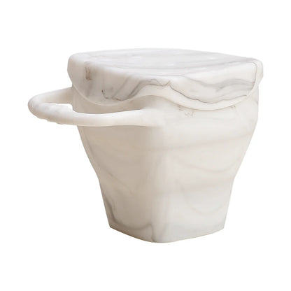 Copo de Snacks Dobrável em Silicone – Design Quadrado com Tampa