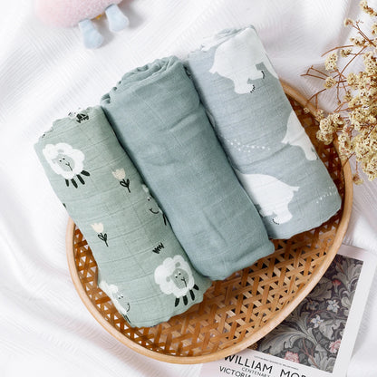 Swaddle muselina – Conjunto 3 peças