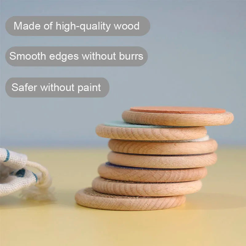 Jogo sensorial tátil Montessori – Placas de emparelhamento e treino de memória