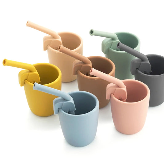 Palhinha de Silicone Alimentar Ajustável e Dobrável