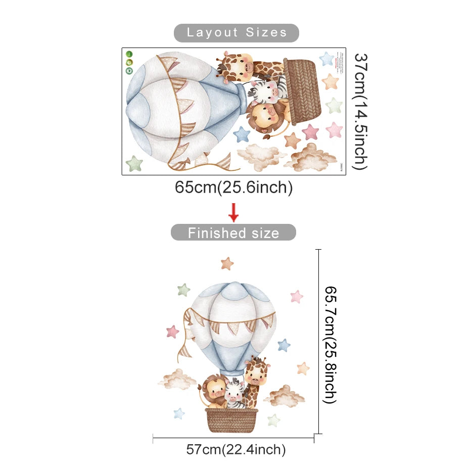 Stickers - Balão de ar quente